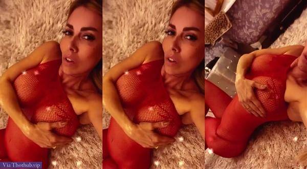 Emanuela Botto Nude Red Lingerie Teasing Video on dollser.com