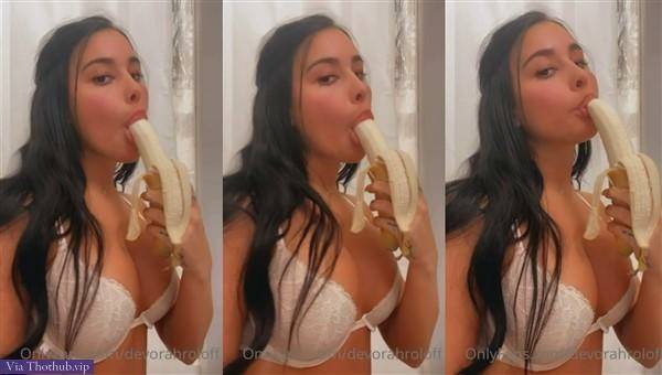Devorah Roloff Nude Banana Sucking Like Cock Video on dollser.com