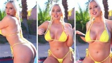 Tara Babcock Youtuber Yellow Bikini Video Leaked on dollser.com