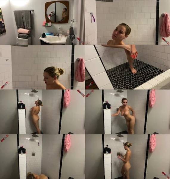 Blake Blossom - dildo masturbation in shower on dollser.com