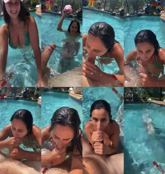 Ashley Adams swimming pool blowjob snapchat premium 2021/09/08 on dollser.com