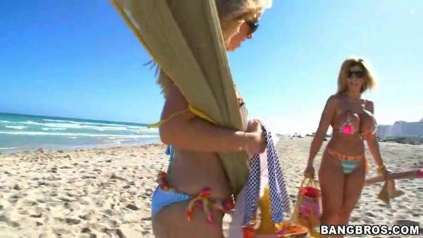 Sara Jay, Krystal Star - Another Day at the Beach! on dollser.com