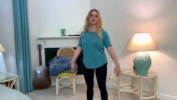 Stepson helps stepmom make an exercise video - Erin Electra1 on dollser.com