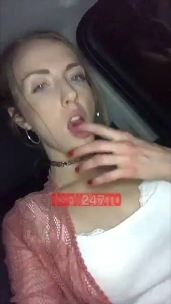 Karla Kush car blowjob & pussy play snapchat premium xxx porn videos on dollser.com