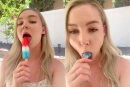 STPeach Popsicle Blowjob Outdoors Video Leaked on dollser.com