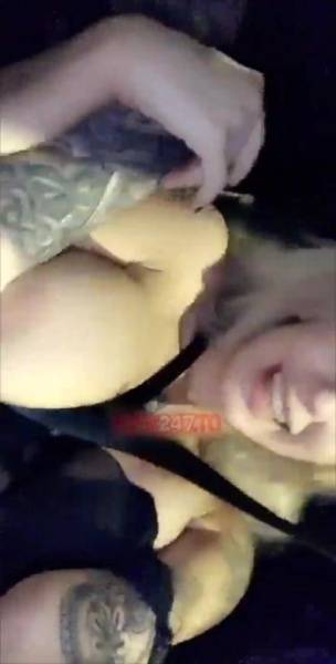 Luna Skye pussy fingering in car snapchat premium xxx porn videos on dollser.com