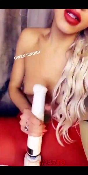 Gwen Singer sexy in red snapchat premium xxx porn videos on dollser.com