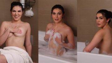 Mikaela Pascal Nude Bathtub Video Leaked on dollser.com