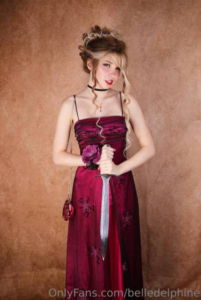 Belle Delphine Nude Prom Night Red Dress Onlyfans Set Leaked on dollser.com