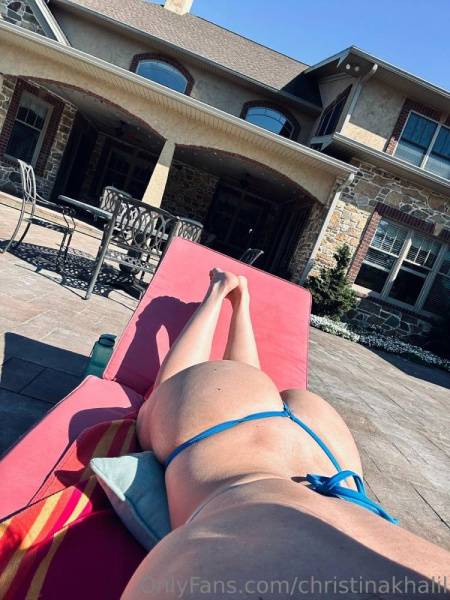 Christina Khalil Nude Bikini Sun Tanning Onlyfans Set Leaked on dollser.com