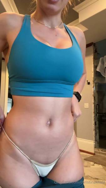 Christina Khalil Sexy Gym Outfit Strip Onlyfans Video Leaked - Usa on dollser.com