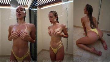 Caroline Zalog Nude Onlyfans Shower POV Video Leaked on dollser.com