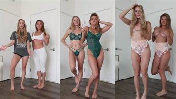 Caroline Zalog And Dare Taylor Nude Lingerie Try On Video Leaked on dollser.com