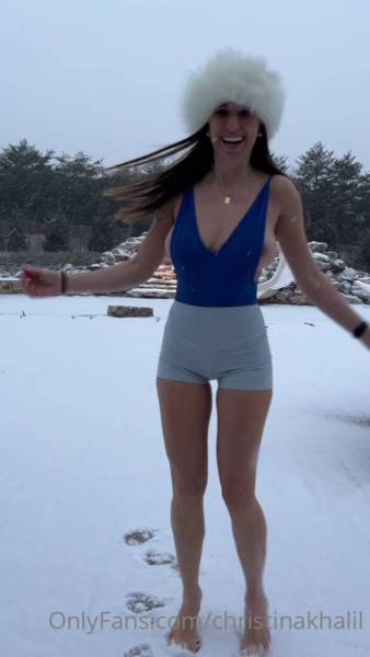 Christina Khalil Nipple Tease Snow Bodysuit Onlyfans Video Leaked - Usa on dollser.com