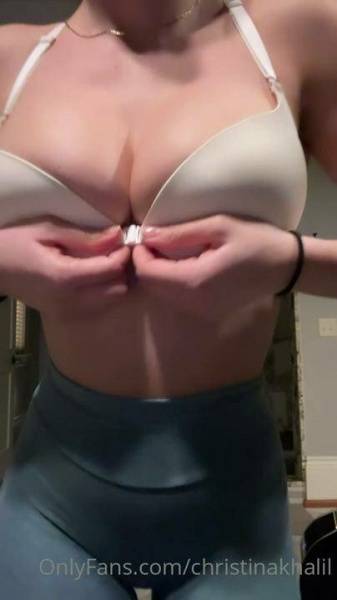 Christina Khalil Nude Gym Bra Strip Onlyfans Video Leaked - Usa on dollser.com