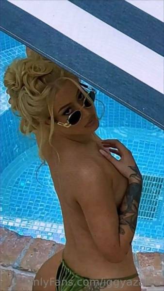 Iggy Azalea Nude See-Through Pool Onlyfans Video Leaked on dollser.com