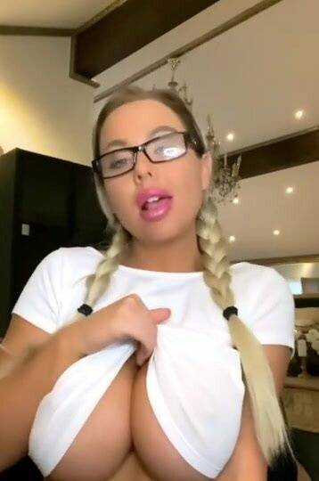 Hot secretary with huge tits gives you Swedish JOI - Sweden on dollser.com