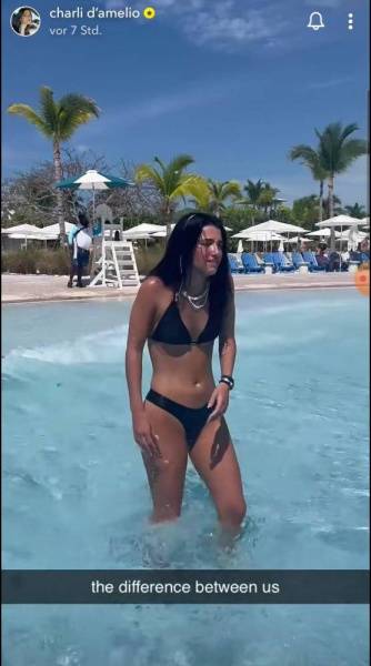 Charli D 19Amelio Bikini Wave Pool Video Leaked - Usa on dollser.com