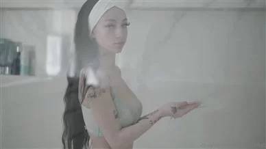 Bhad Bhabie Topless Nipple Visible in Shower Video Premium on dollser.com