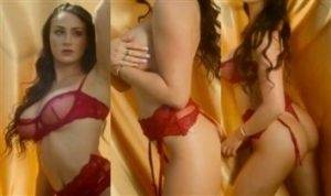 Jessica Bartlett Nude Red Lingerie Teasing Video Leaked thothub on dollser.com