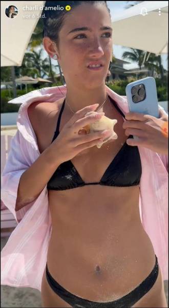 Charli D 19Amelio Beach Pool Bikini Video Leaked - Usa on dollser.com