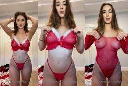 Natalie Roush Christmas Lingerie Try On Video Leaked on dollser.com