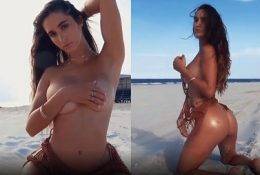 Natalie Roush Nude Topless Bikini Beach Video on dollser.com