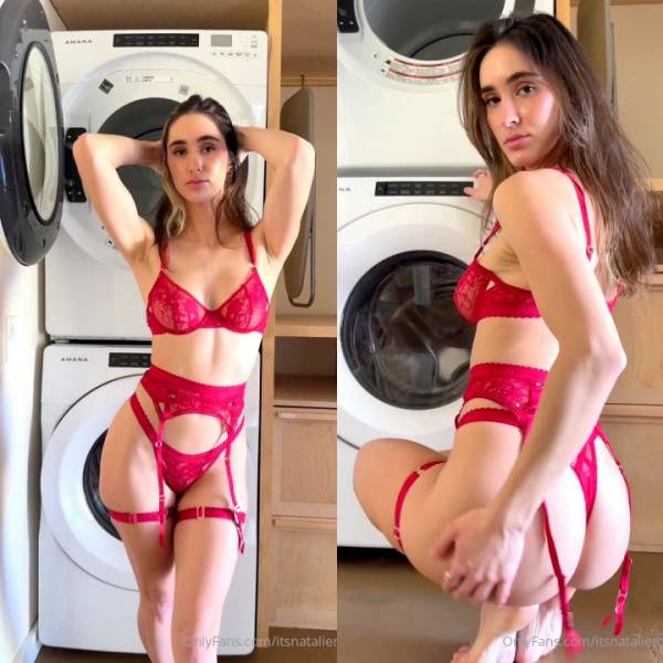 Natalie Roush OF Step Bro I’m Stuck Laundry Day Video on dollser.com