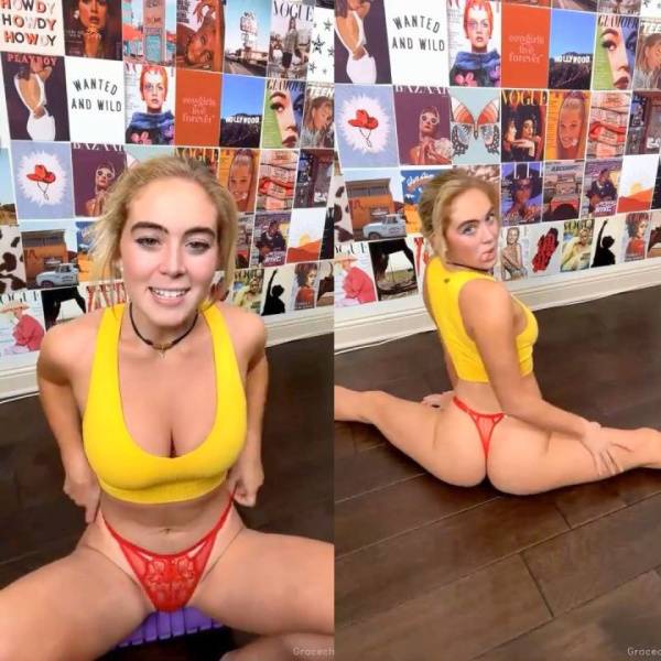 Grace Charis Livestream Stretching Thong Video Leaked on dollser.com