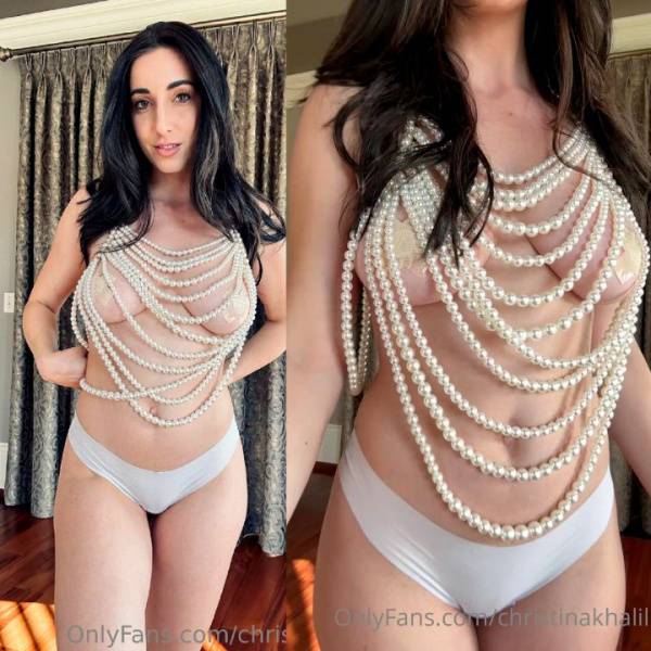 Christina Khalil Nipple Beaded Pasties Onlyfans Video Leaked - Usa on dollser.com