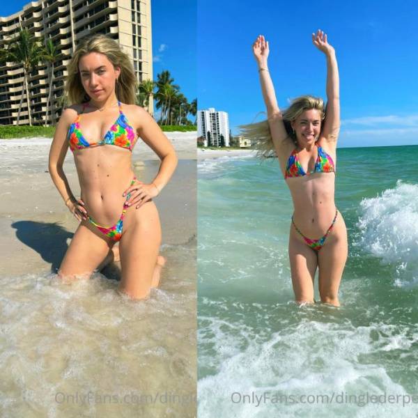 Dinglederper Wet Bikini Beach Onlyfans Set Leaked on dollser.com