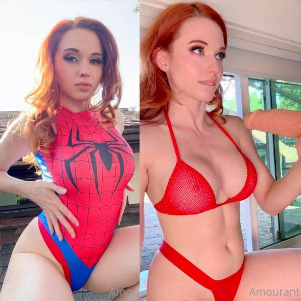 Amouranth MJ Spider Girl Handjob PPV Onlyfans Video Leaked on dollser.com