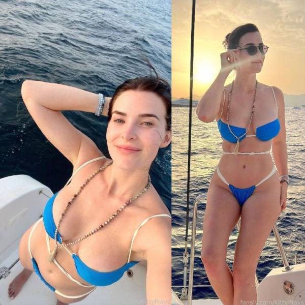 KittyPlays Blue Bikini On The Yacht Fansly Set Leaked - Usa on dollser.com