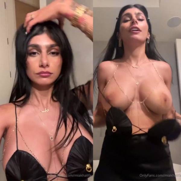 Mia Khalifa Boobs Flash Black Dress Onlyfans Video Leaked - Usa on dollser.com