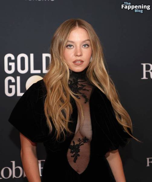 Sydney Sweeney Shows Off Her Sexy Breasts at The Road to the Golden Globes Party (42 Photos) on dollser.com