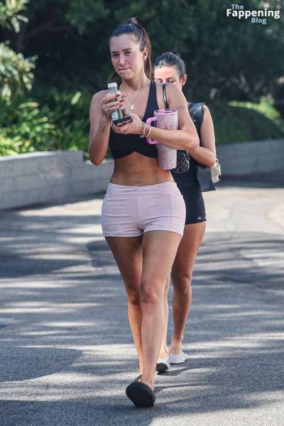 Anastasia Karanikolaou Shows Off Her Sculpted Abs with a Friend in Brentwood (60 Photos) on dollser.com